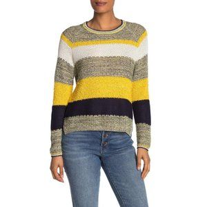 CENY open‎ knit striped sweater size large NWT